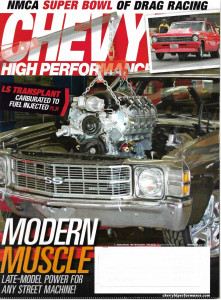 CHEVY HIGH PERFORMANCE 2013 MAR - LS CARB TO FI, LITTLEFIELD, '68 CHEVELLE